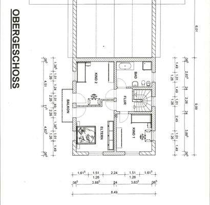 Grundriss Obergeschoss 