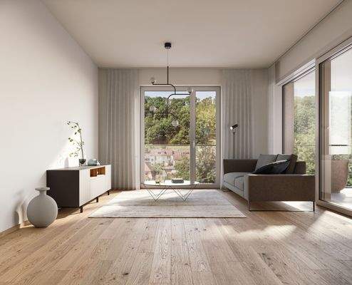 illustrierte Ansicht Wohnzimmer