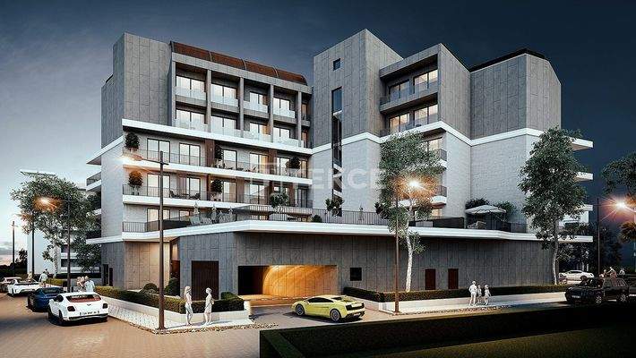 Flats in a Complex with a Pool Near the Metro in Çiğli İzmir