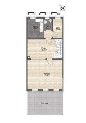 Erdgeschoss mit Terrasse