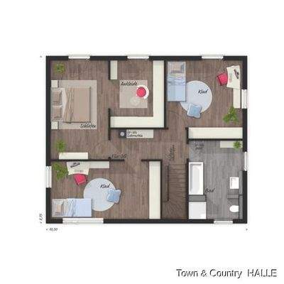 Obergeschoß Variante 4 Zimmer