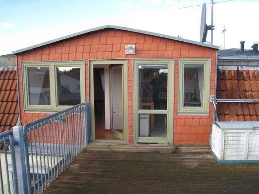 Ausgang zur dachterrasse