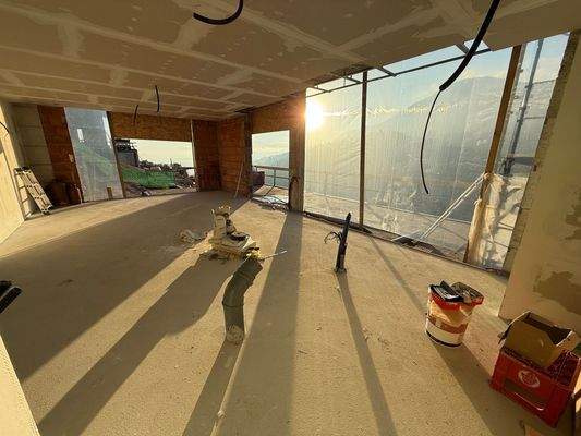 Baufortschritt Wohnzimmer