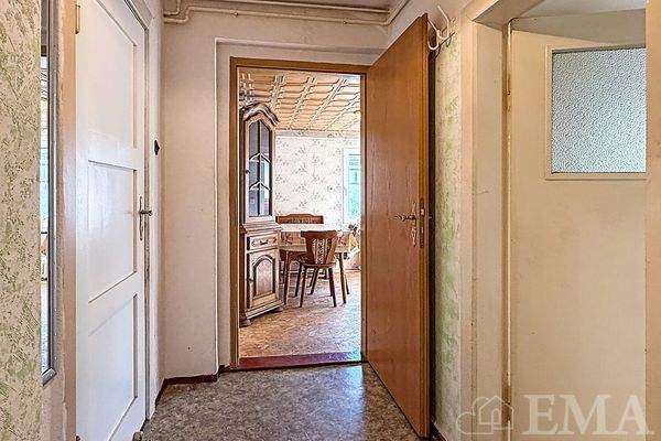 Blick vom Flur zur Veranda