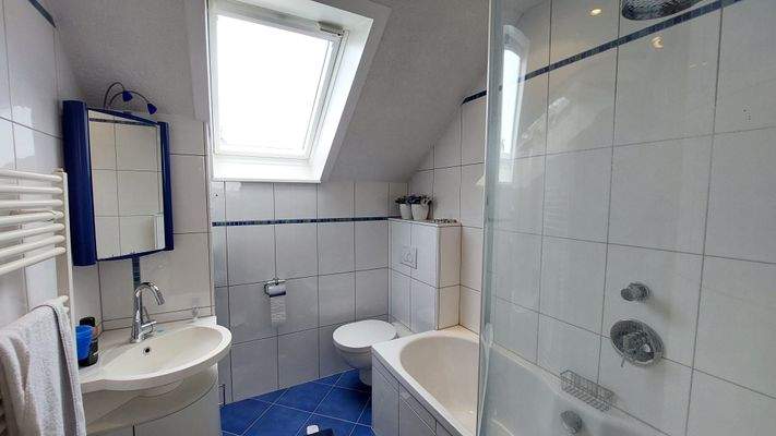 Tageslicht-Badezimmer im OG