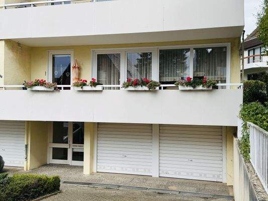 Balkon der Hochparterrewohnung