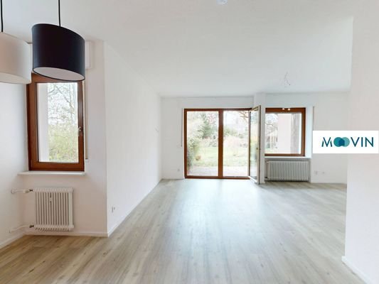 Ansicht II: Wohn- und Esszimmer
