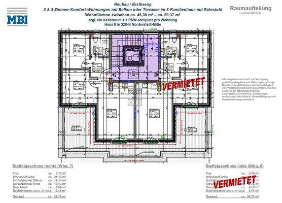 Grundriss Staffelgeschoss