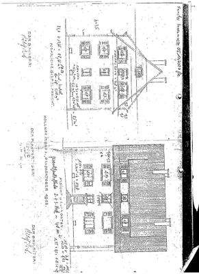 Plan Giebel und Südseite
