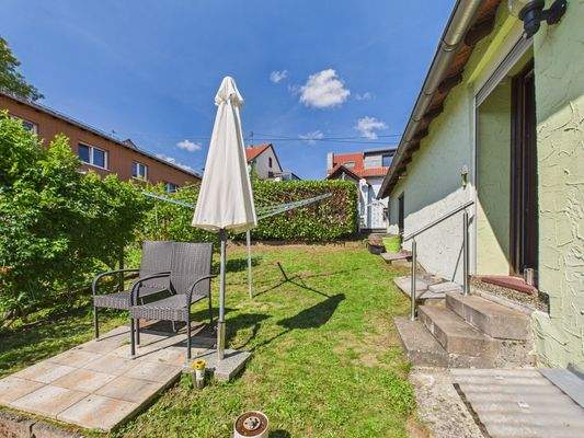 Gartenstück hinter dem Haus