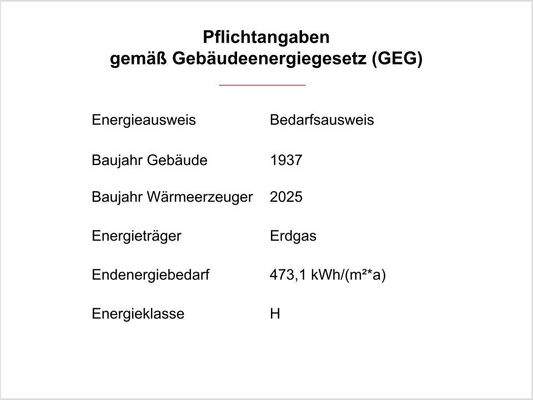 Pflichtangaben GEG