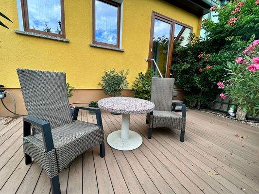 Ausgang zur Terasse vom Wohnzimmer