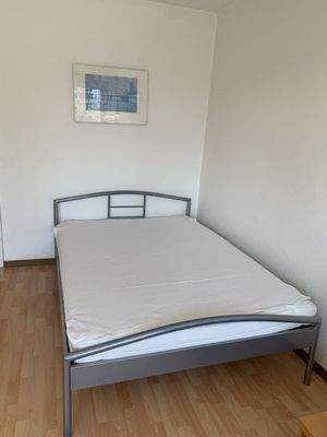 Blick aufs Bett 1,40m*2,00m