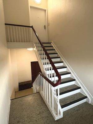 Das gepflegte Treppenhaus