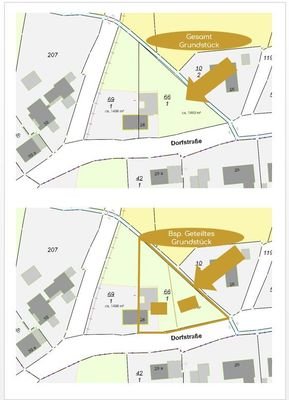 Lageplan Grundstück Badendorf Exposé