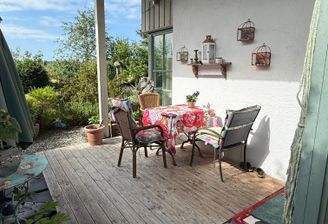Genießen Sie das Frühstück an der Ostterrasse