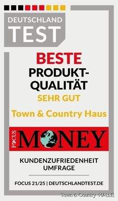 Siegel_DT_Produktqualit則_Sehr gut_2025_Town & Country Haus