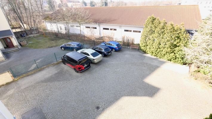 Blick auf den Hof