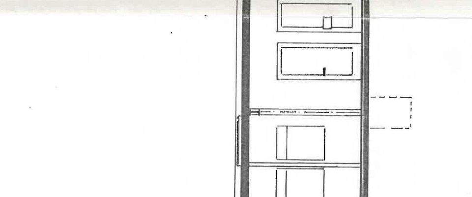 Verkaufshalle - Schnitt