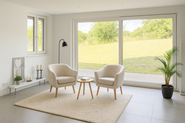 Ein Teil des großen Wohnzimmers.