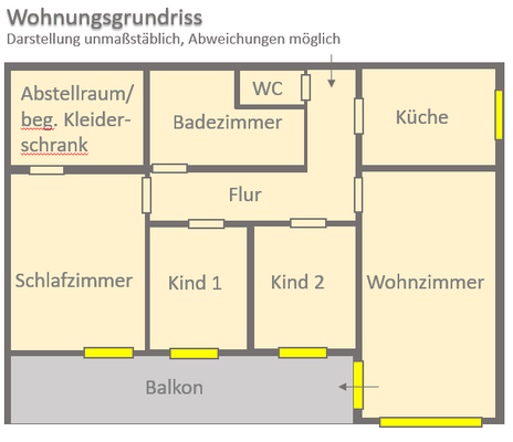 Grundriss schematisiert