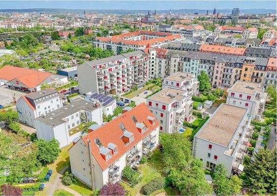 Blick zum Stadtzentrum