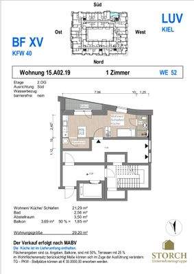 Grundriss WE 52 Baufeld XV 
