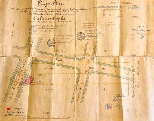 Historischer Lageplan