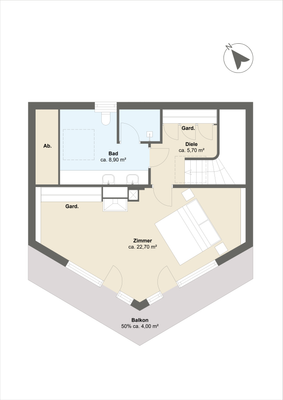 Grundriss Dachgeschoss