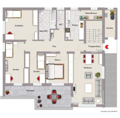 Grundrissplan Erdgeschoss