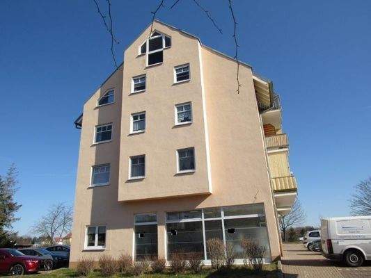 Seitenansicht vom Wohnhaus