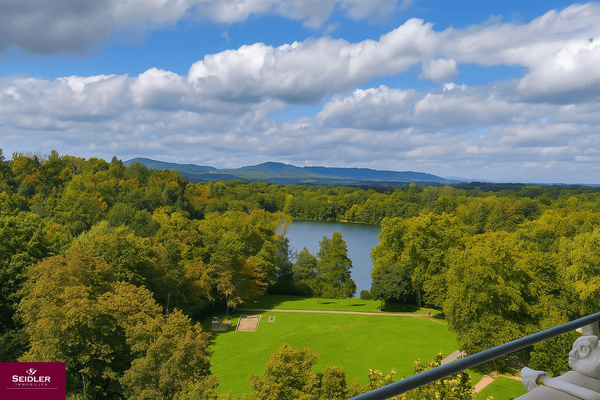 Panoramablick vom Balkon