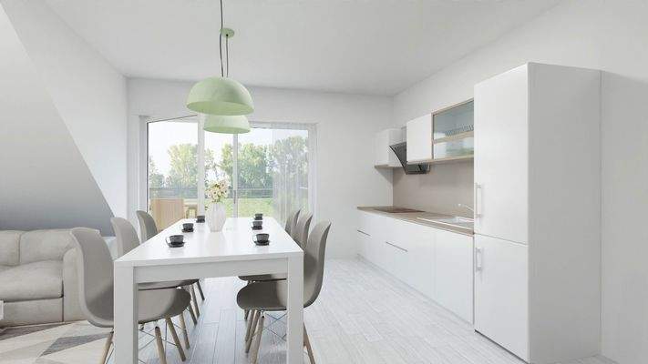 Visualisierung 1. DG Küche