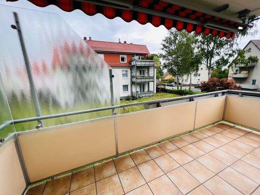 Geräumiger Balkon in Westausrichtung