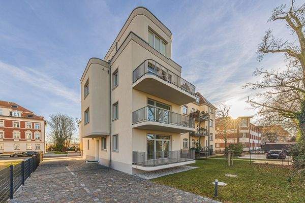 Eigentumswohnung | Gartenseite mit Balkonen