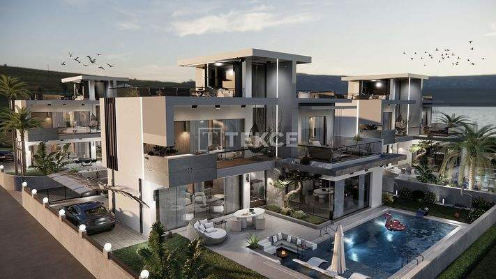 Detached Villas with Pools Near the Beach in Ozanköy Girne
