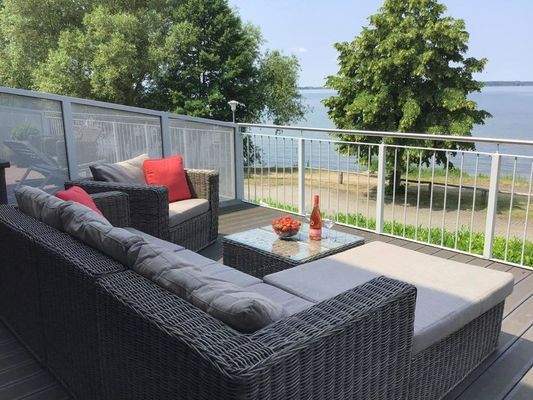 Dachterrasse im Sommer
