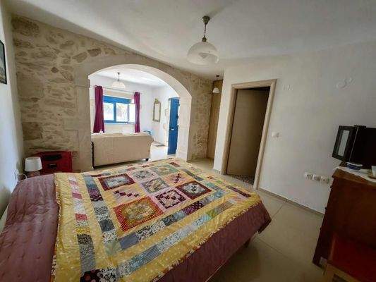 Kreta, Eleutherna: Freistehendes Steinhaus mit 2 unabhängigen Studios zum Verkauf