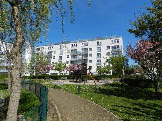 Blick auf das Haus vom Innenhof aus