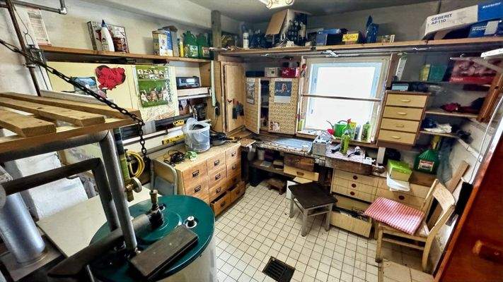 Werkstatt / Heizungsraum im Erdgeschoss