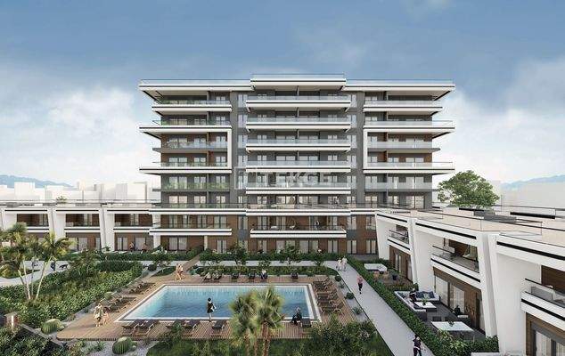 New Villas in a Complex with Rich Amenities in İzmir Karşıyaka