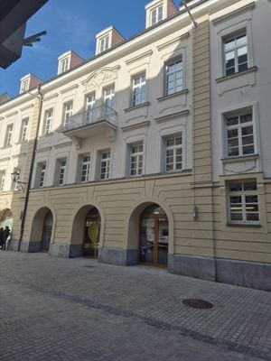 Ansicht Residenzstraße / Drei Helm Gasse