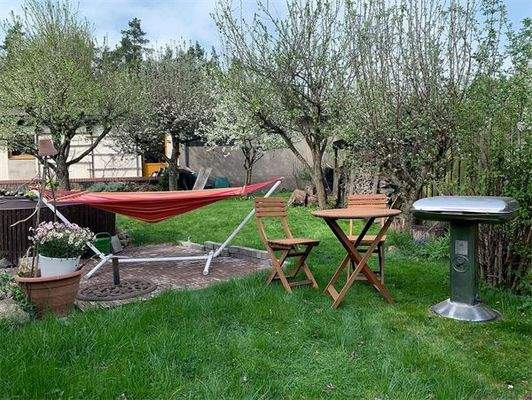 Blick in den weitläufigen Gart