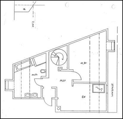 2. Ebene mit Treppenhauszugang