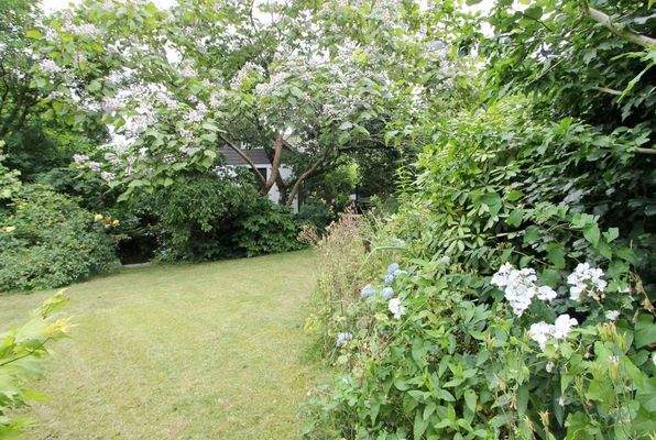 Blick auf die Rückseite des Hauses