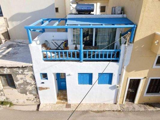 Kreta, Mochlos: Charmantes zweistöckiges Haus am Meer in Mochlos