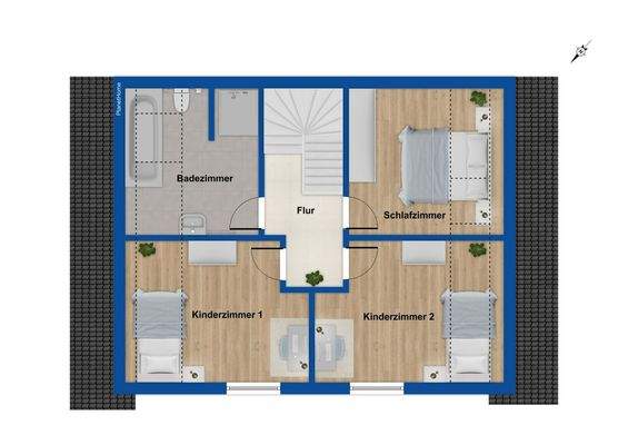 Grundriss Obergeschoss