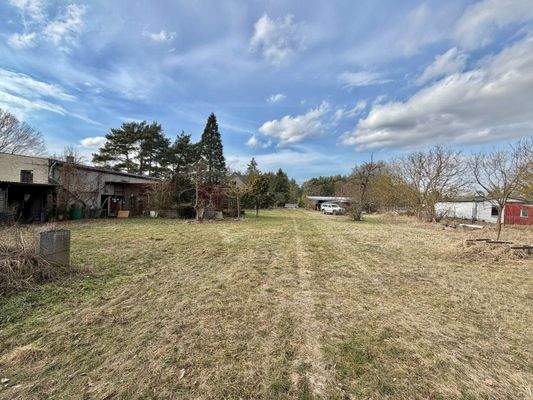 Bick auf das Grundstück