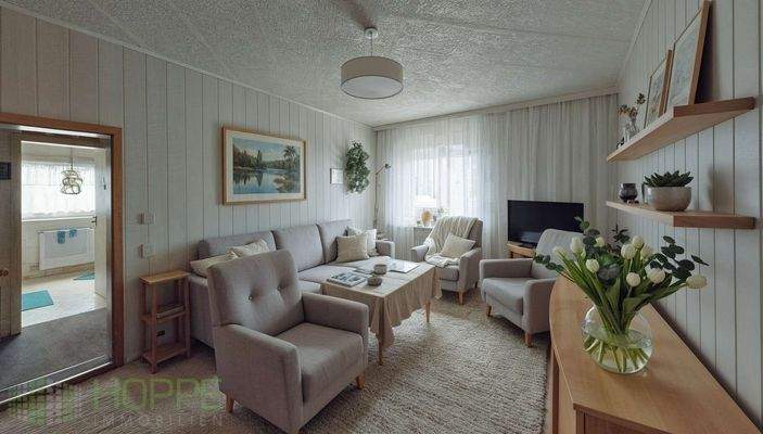 Wohnzimmer Bild 1 - (Einrichtungsvorschlag KI generiert)