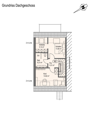 Grundriss Dachgeschoss